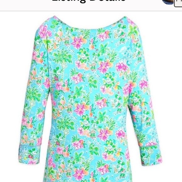 Lilly Pulitzer Vibrant Floral Dress in Blue and Pink - Picture 2 of 8